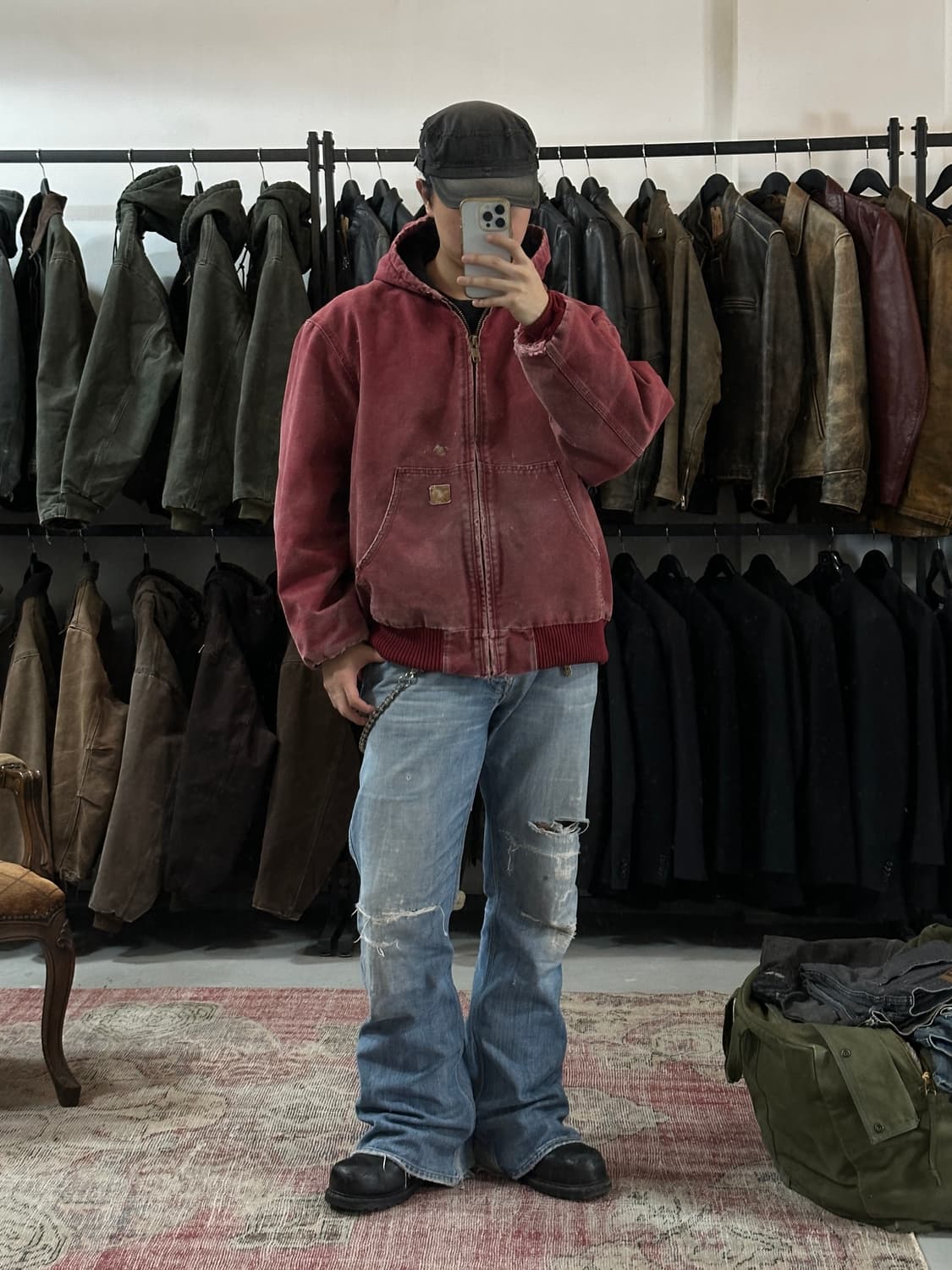 OG 칼하트 J130 액티브 자켓 칼하트 DKR 하드에이징 상품이미지2