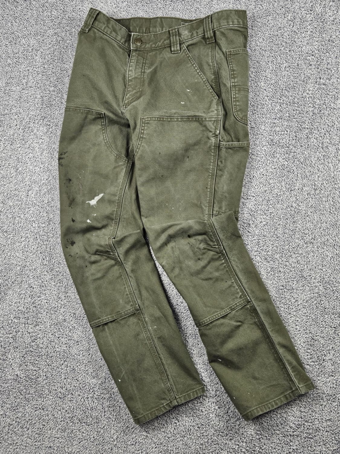 칼하트 덕 캔버스 더블니 카펜터 워크 팬츠 ( 33X30 )/ 10124 상품이미지2