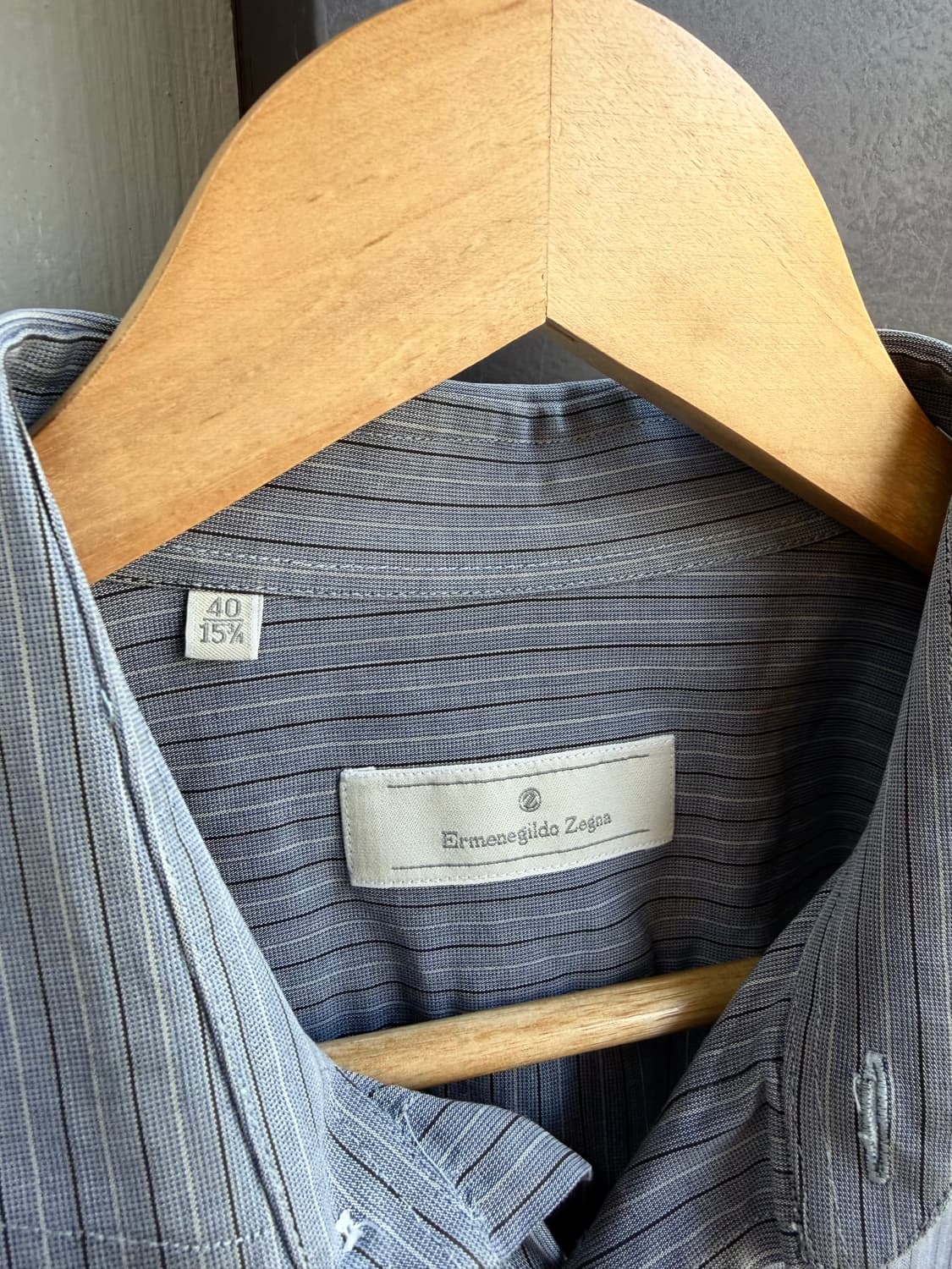 100~105/ 에르메네질도 제냐 스트라이프 코튼 셔츠 상품이미지5