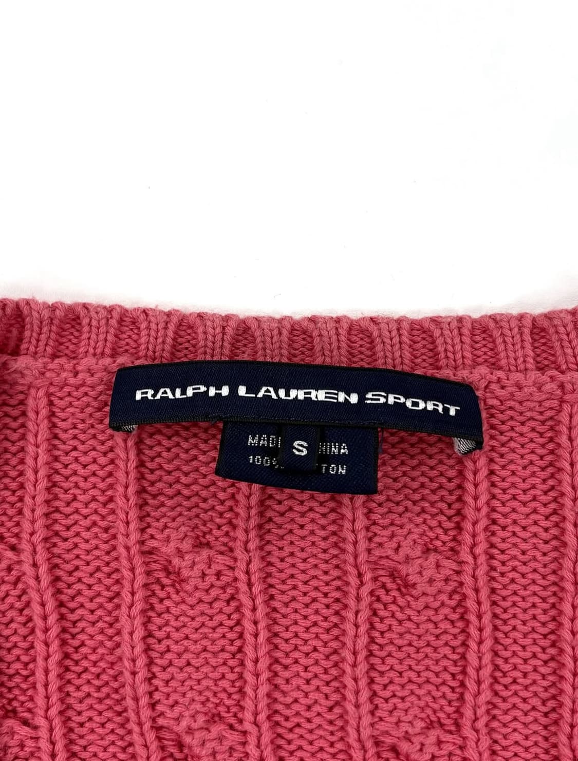 폴로 랄프로렌 여성 꽈배기 브이넥 니트  상품이미지4