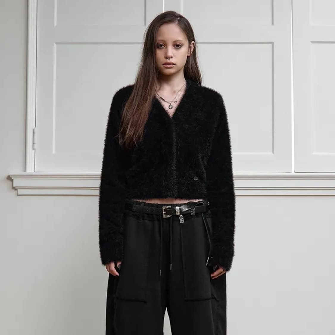 트리밍버드 크롭 니트 가디건 상품이미지1