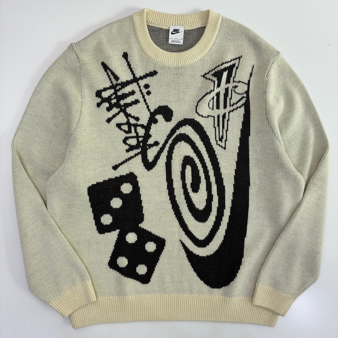Nike X Stussy 나투시 NRG 23F/W 크림베이지 파슬 스웨터 상품이미지1