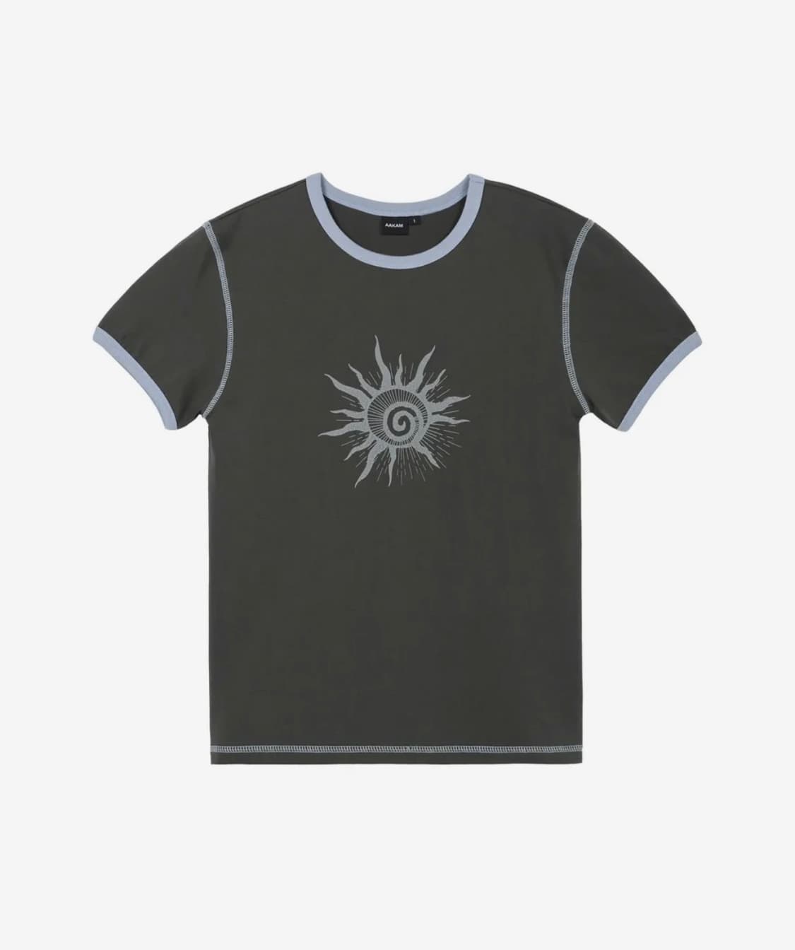 아캄 Cracked Sun Ringer Top 링거 반팔 티셔츠 1사이즈 상품이미지1