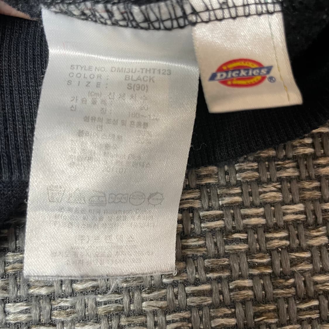 디키즈 옐로우 빅로고 스웻 후드 S 상품이미지5