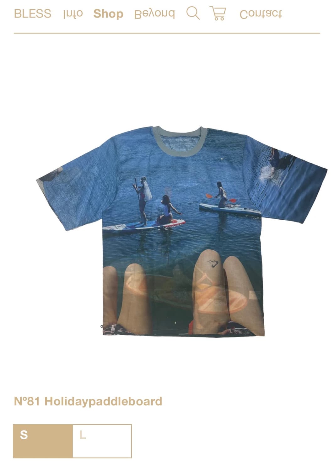[S,L]Bless 블레스 Nº81 홀리데이 패들보드 티셔츠 상품이미지8