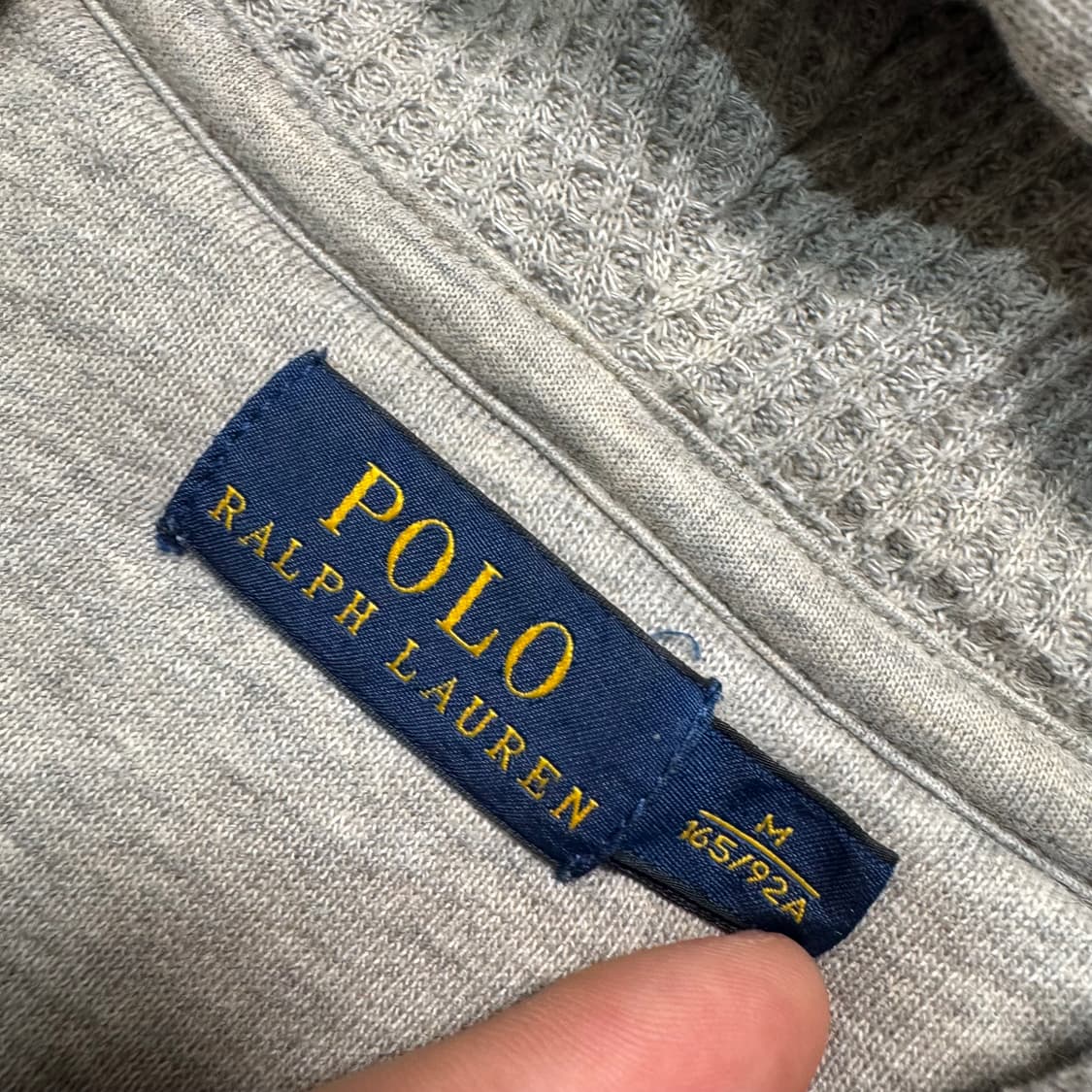 Name : 폴로 랄프로렌 시그니처로고 그레이컬러 후드집업 :)  상품이미지3