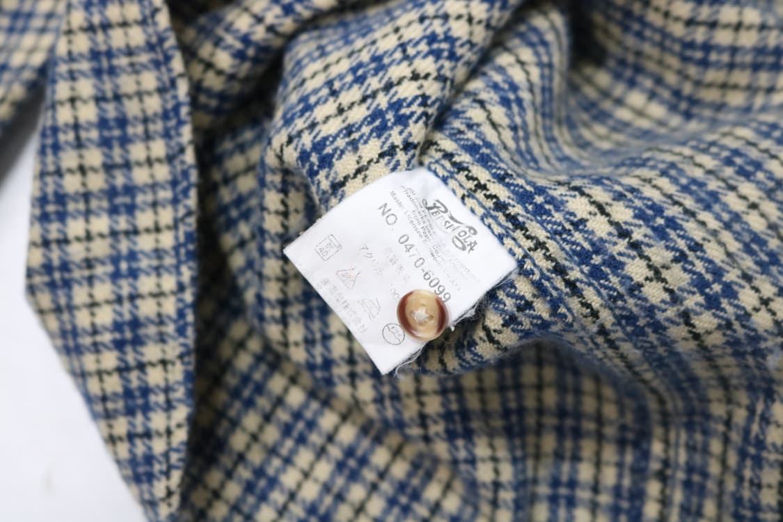 PEPSI COLA 펩시콜라 빈티지 블루 하운즈투스 체크 셔츠 (M) 상품이미지10