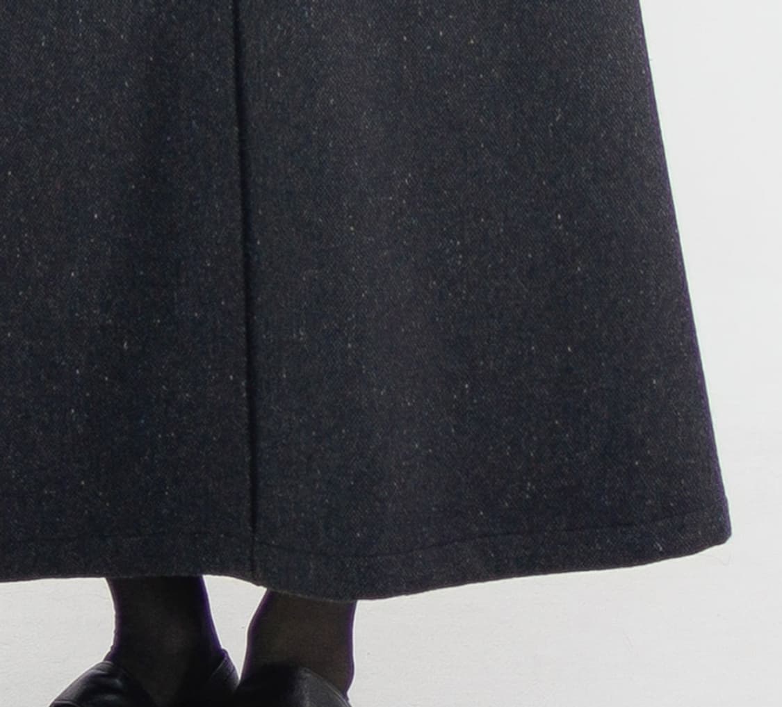 새생품) 유노이아 lene 울스커트 차콜 M 상품이미지5