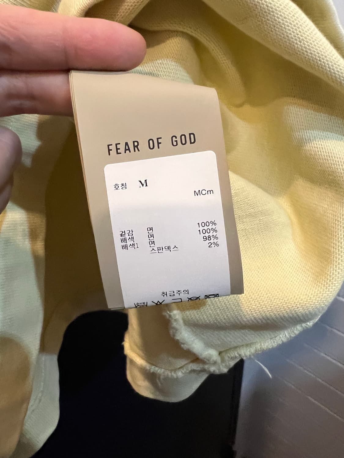 피어오브갓 오버핏 반팔 스웻 티셔츠 상품이미지4