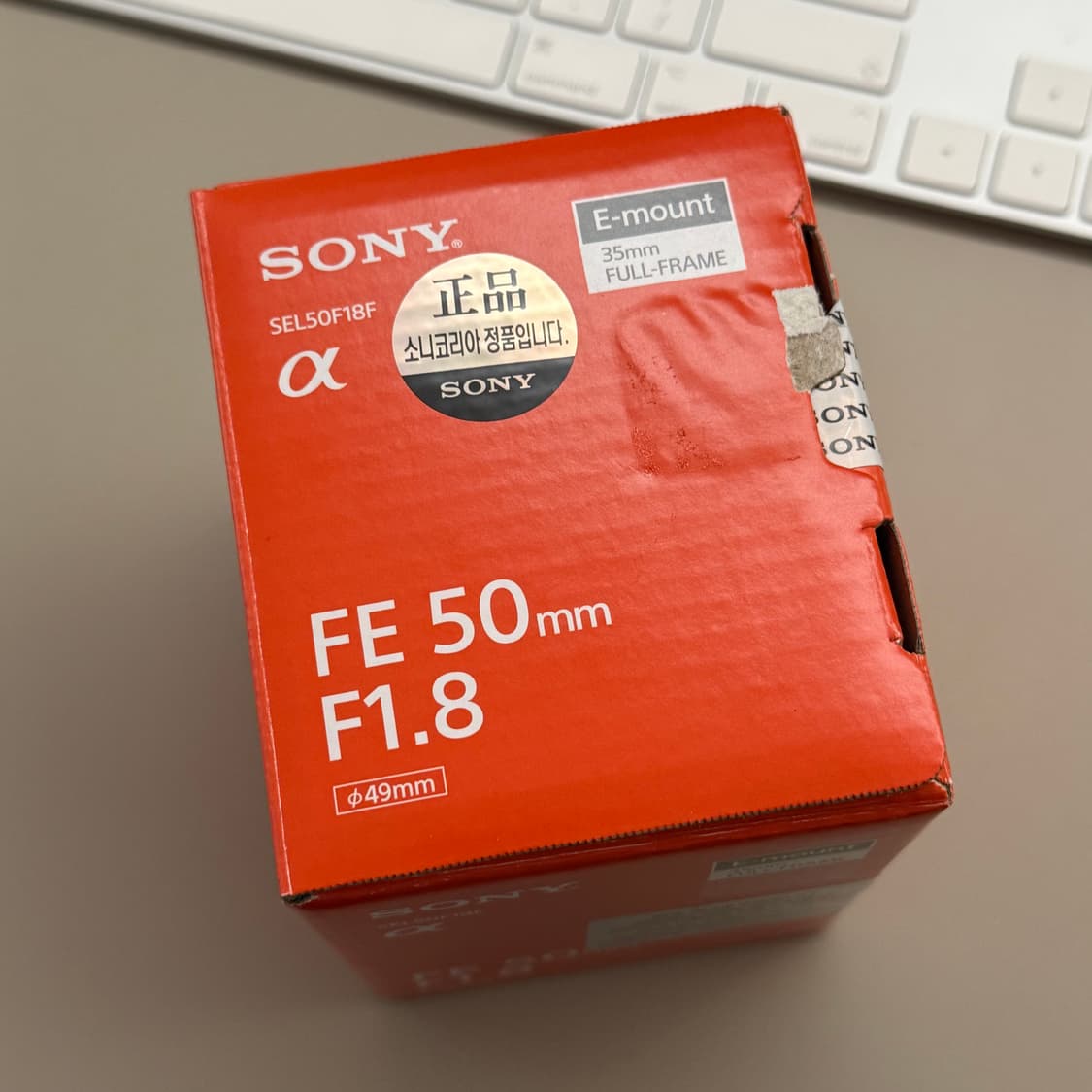 (테스트만 진행한 새 것) 소니 50mm 렌즈 SEL50F18F 상품이미지6