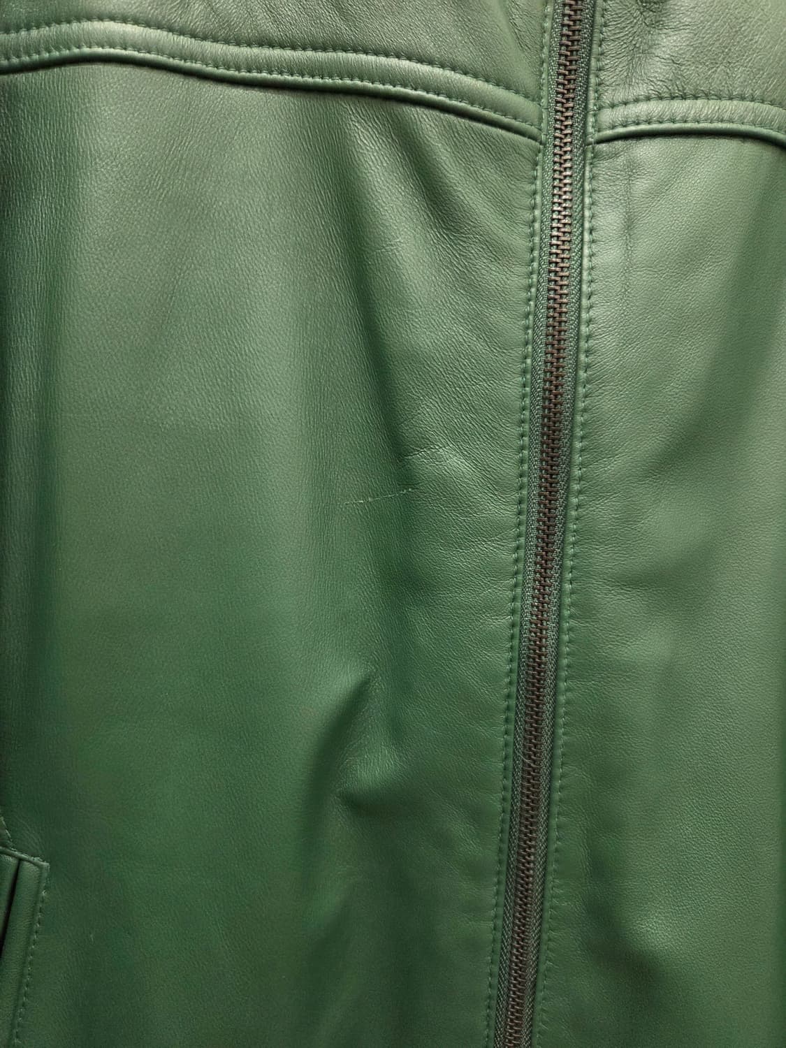 폴리스 딥그린 양가죽 자켓 상품이미지3