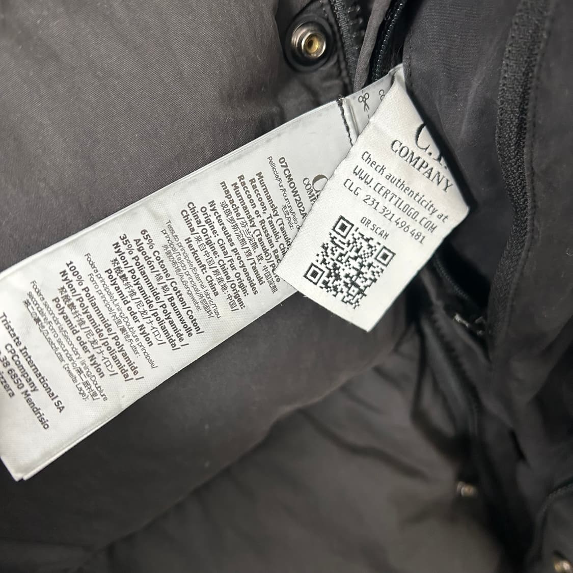 CP 컴퍼니 50FILI 라쿤퍼 구스다운 패딩 상품이미지9