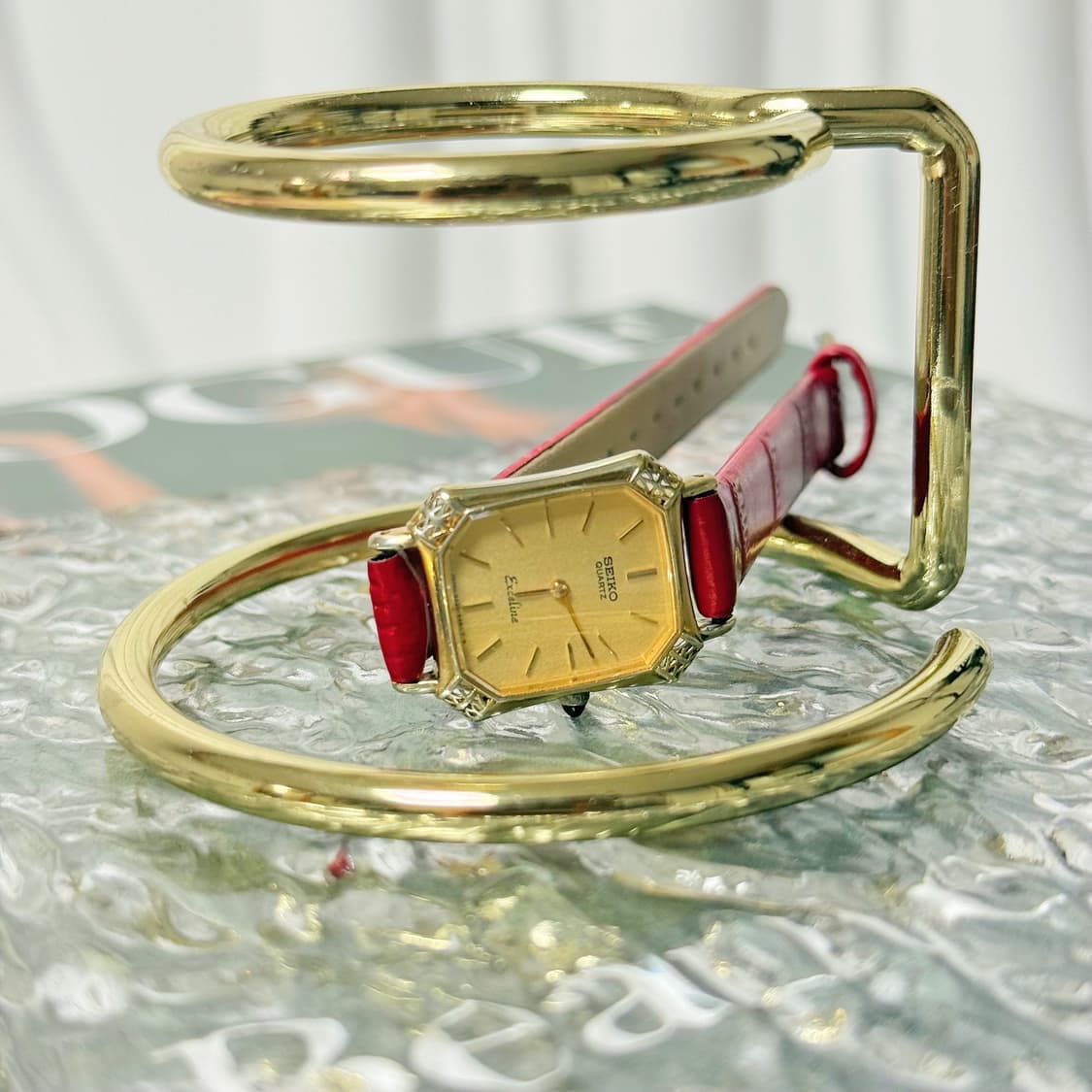 세이코 빈티지 엑셀린 엔틱 쿼츠시계 상품이미지8