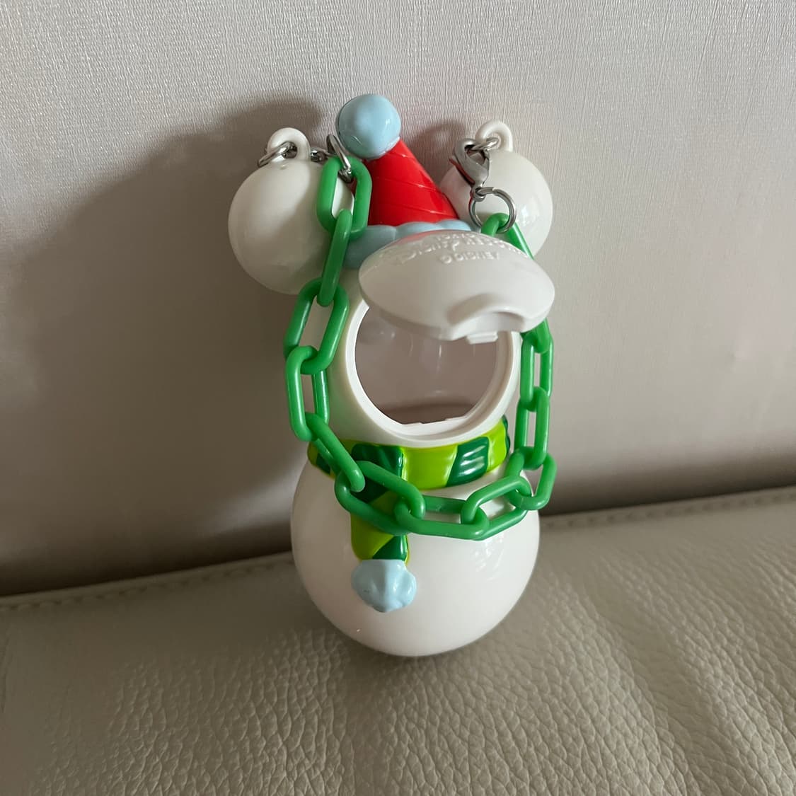 도쿄디즈니리조트 크리스마스 한정판 미키마우스 눈사람 캔디통 오너먼트 참 상품이미지2