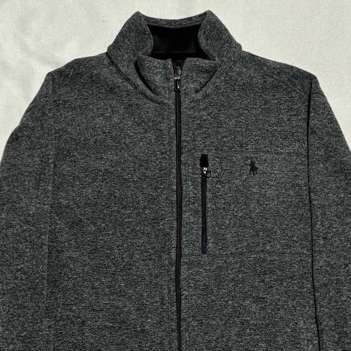 M 폴로랄프로렌 블랙 포니 챠콜 플리스 자켓 상품이미지1