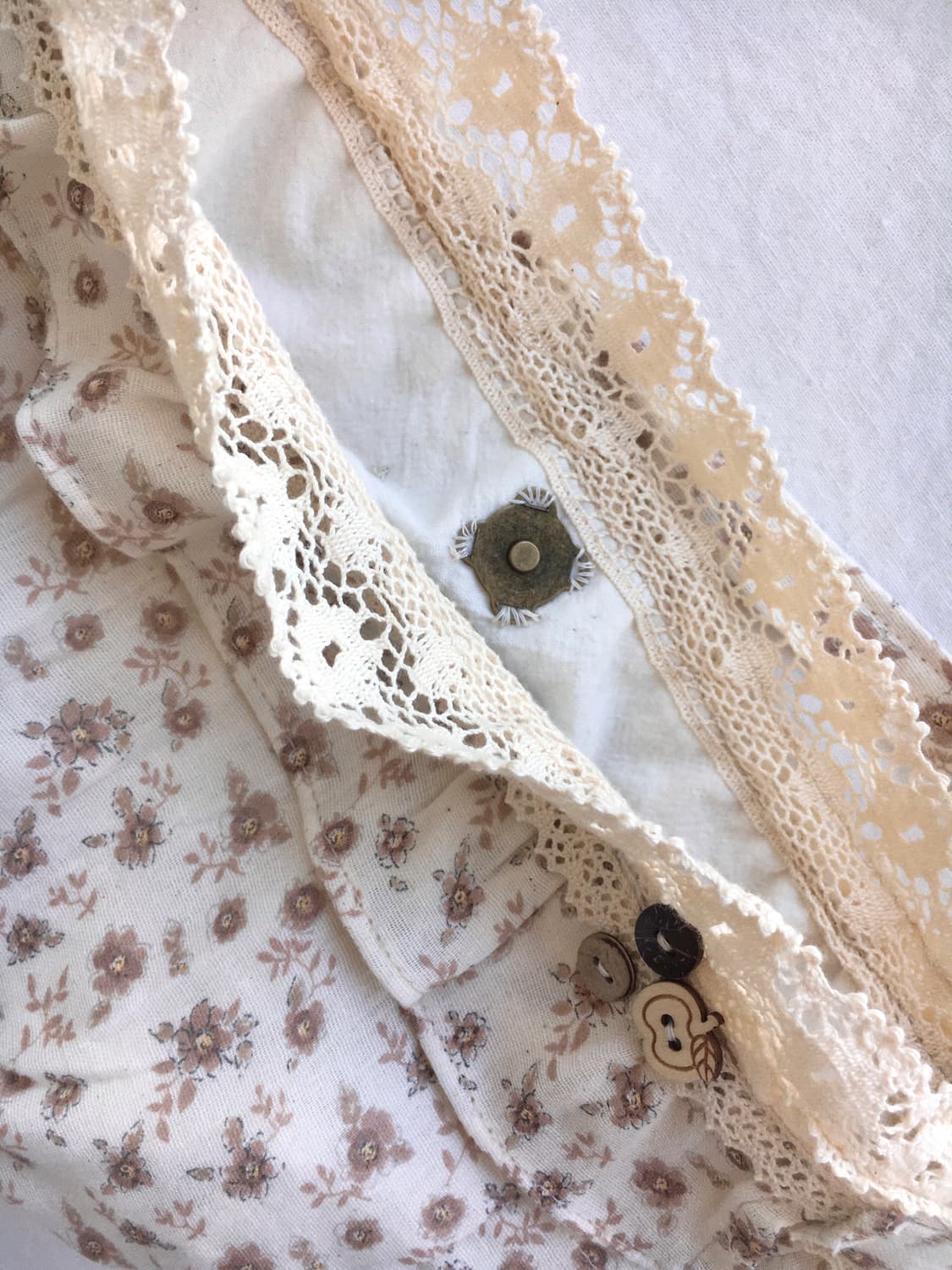 [HAND MADE] 핸드메이드 잔꽃패턴 크로스백 모리걸 상품이미지7