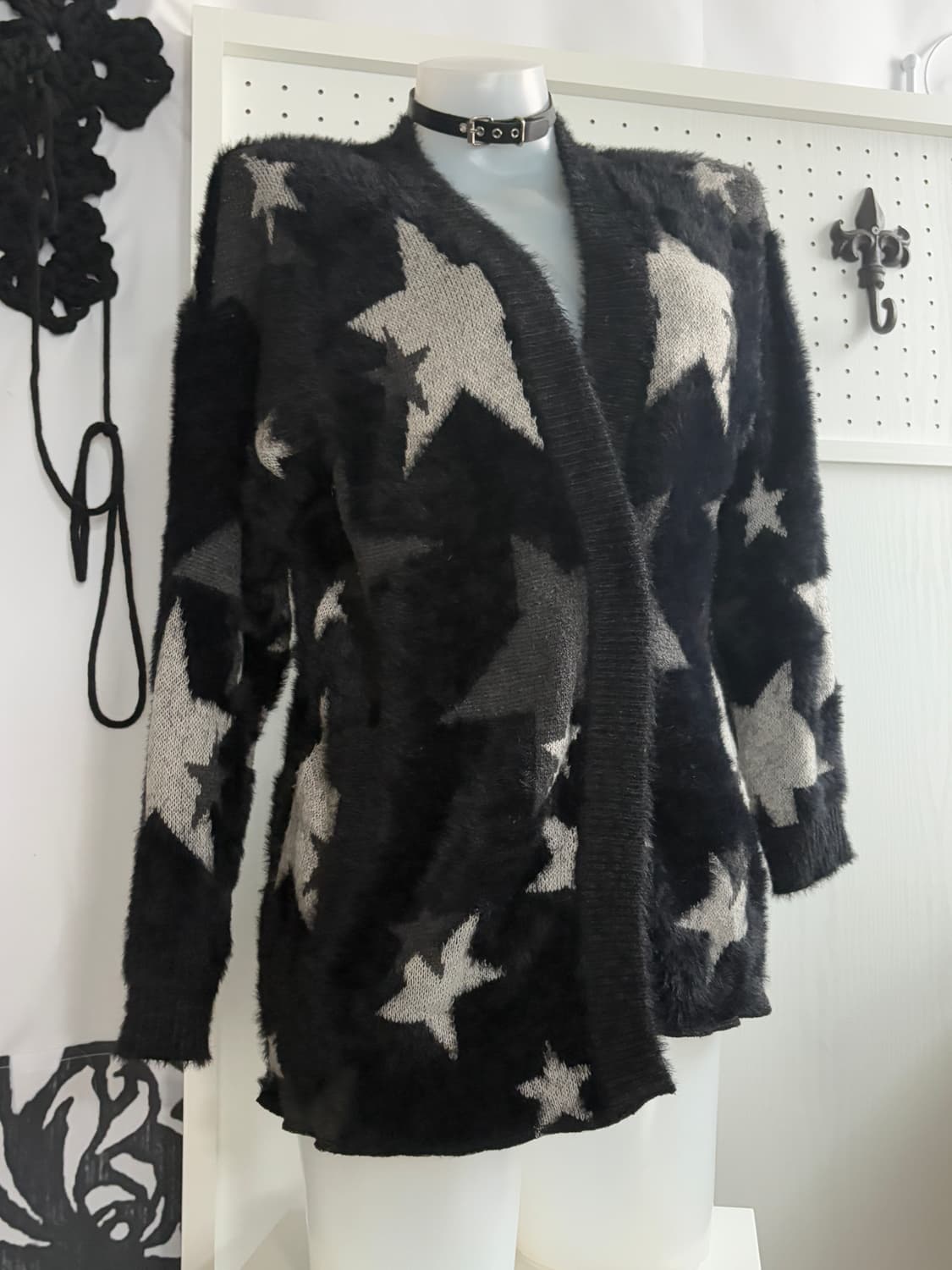 • Star Fake Fur Cardigan 상품이미지4