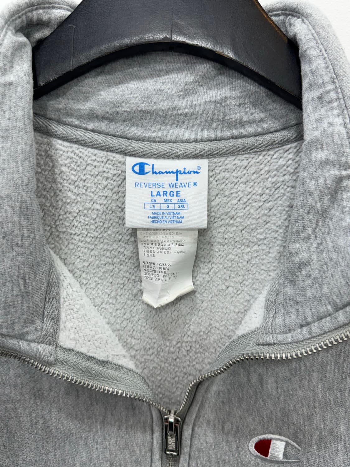 챔피온 리버스위브 반집업 맨투맨 상품이미지4