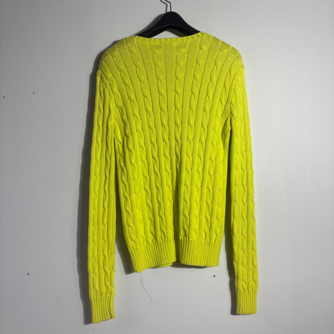 폴로 랄프로렌 네온 옐로우 케이블 니트 (무료배송) 상품이미지4