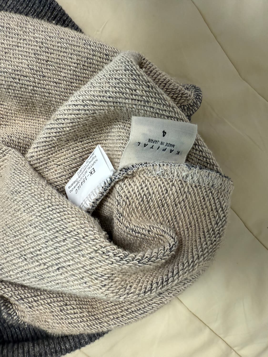 판매) 캐피탈 본 니트 차콜 상품이미지4