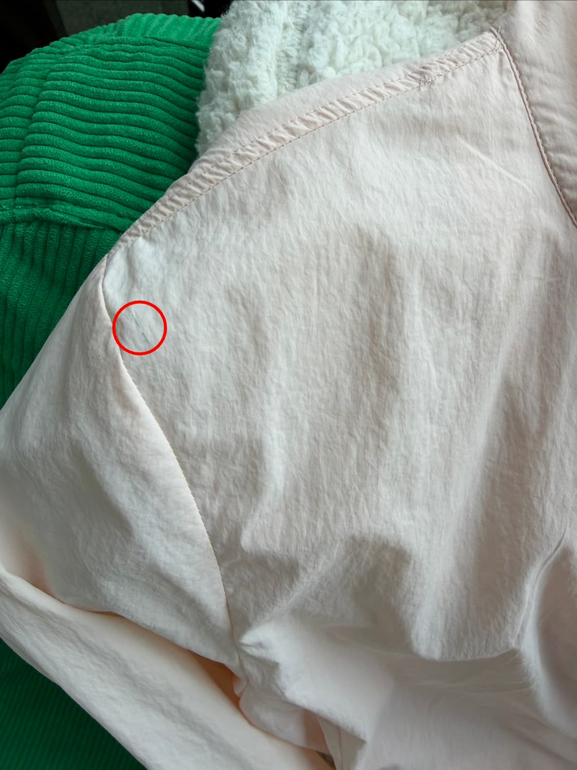 더뮤지엄비지터 나일론 윈드브레이커 핑크 (M) 상품이미지5