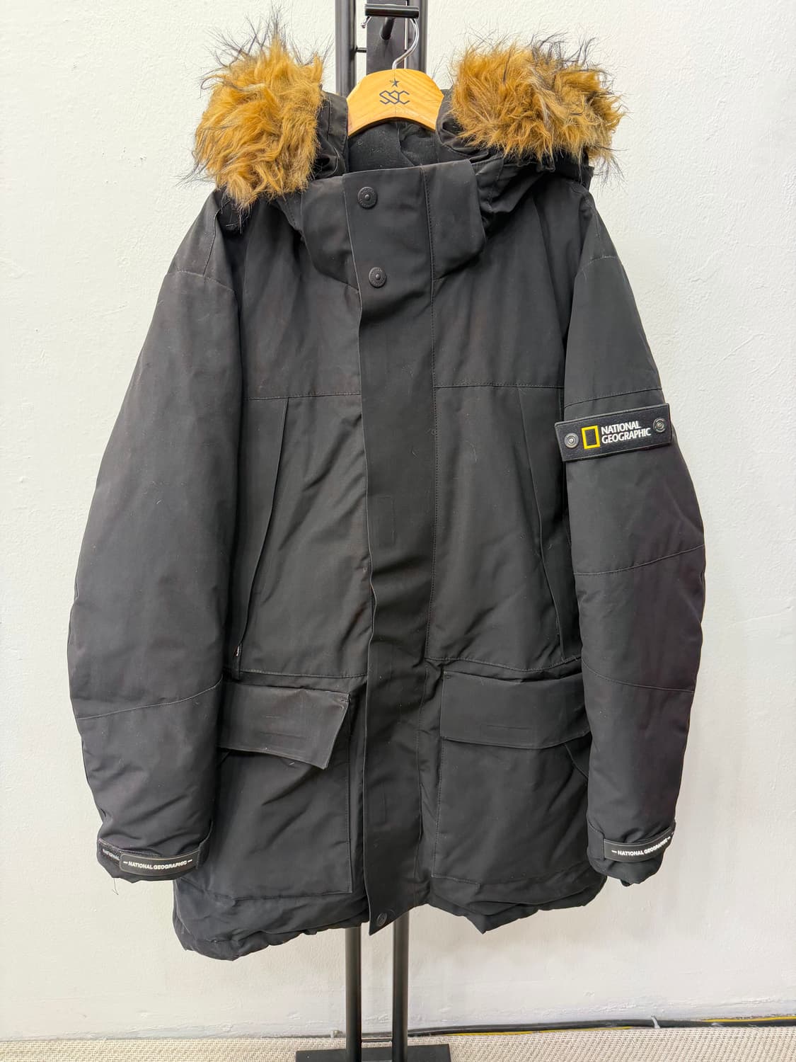 정품) 내셔널지오그래픽 남성 블랙 패딩 XL 상품이미지1