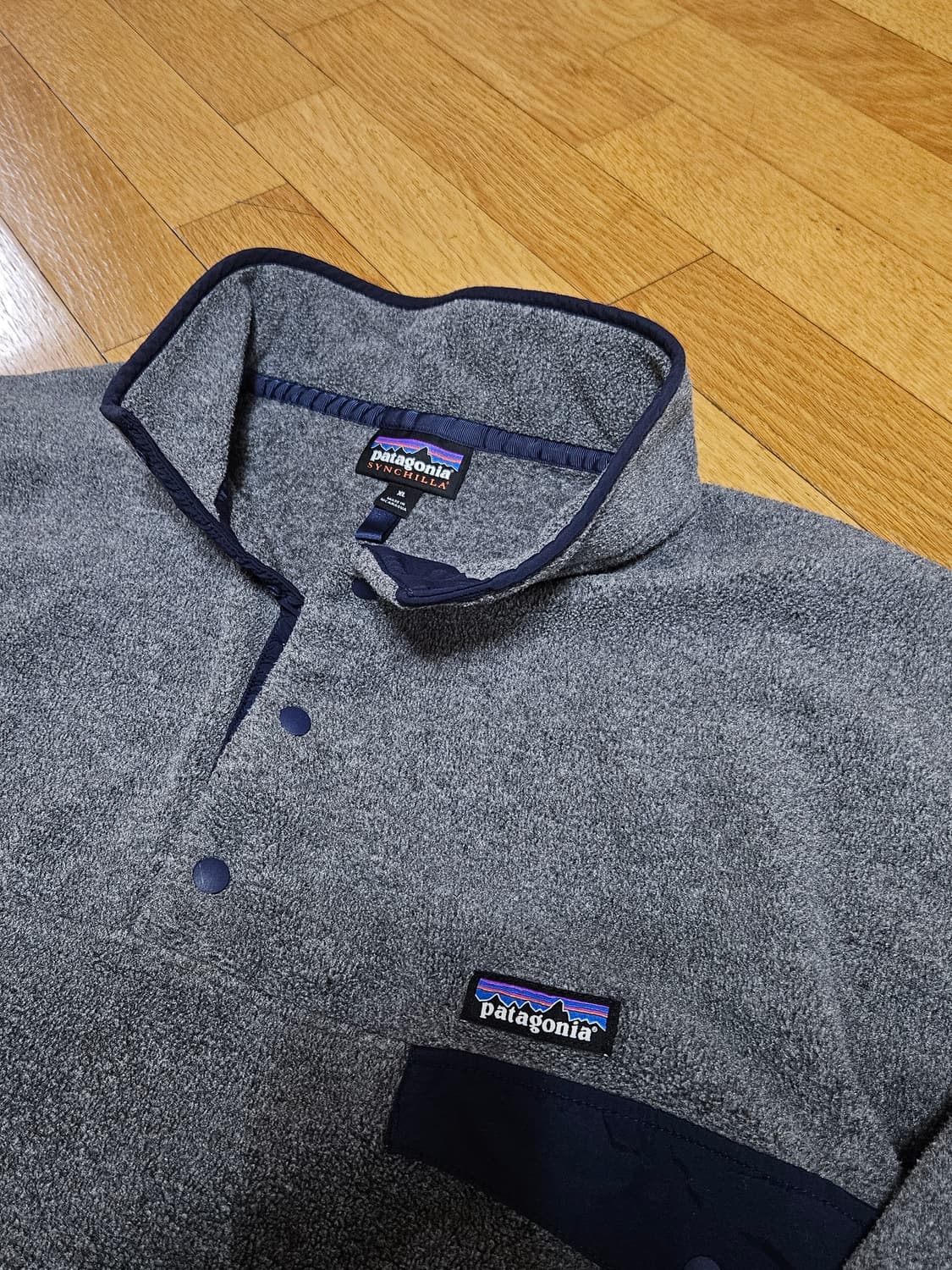 파타고니아 신칠라 니켈 네이비 xl 플리스 후리스 아노락 맨투맨  상품이미지1