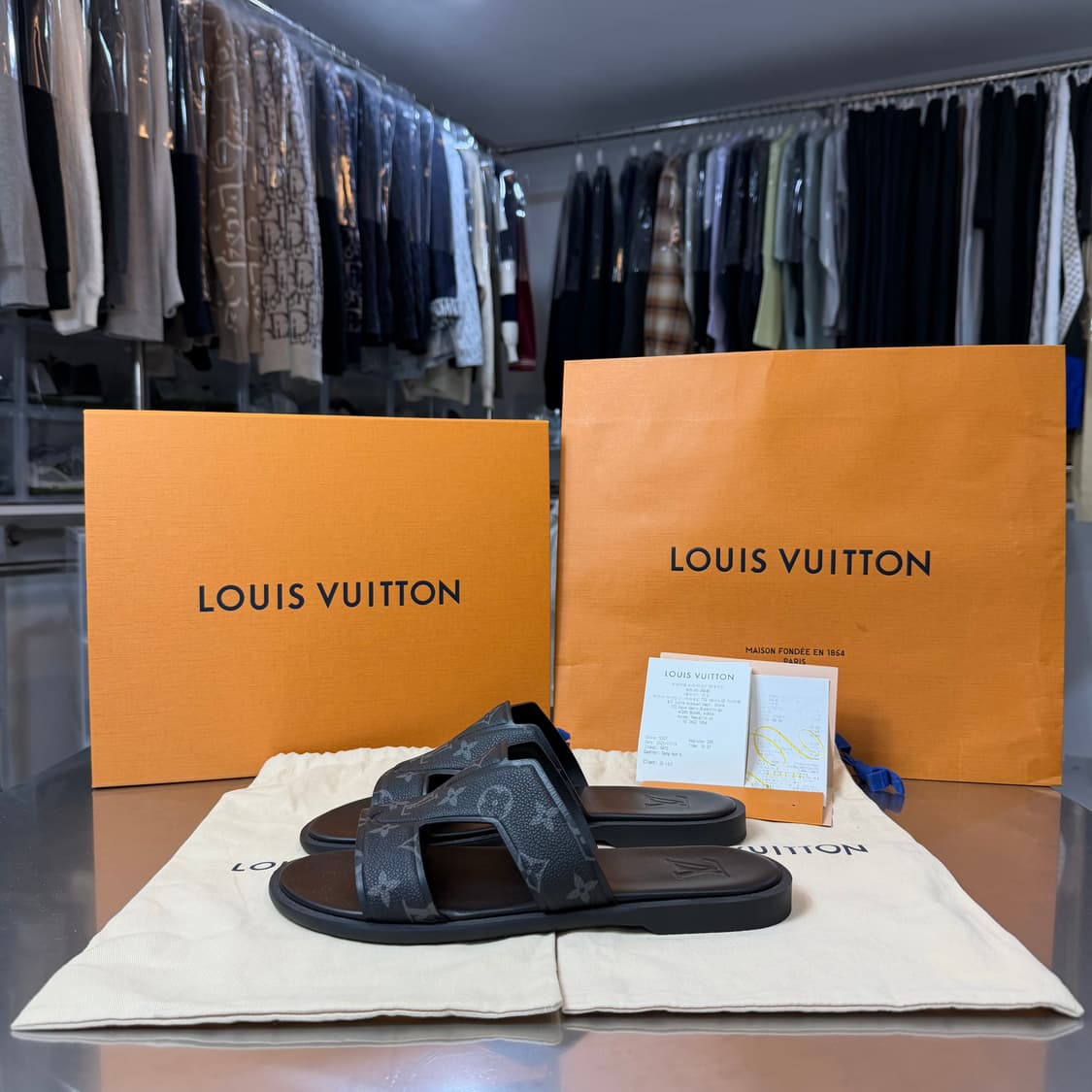 [리오브] 루이비통 모노그램 오아시스 뮬 슬리퍼 상품이미지1