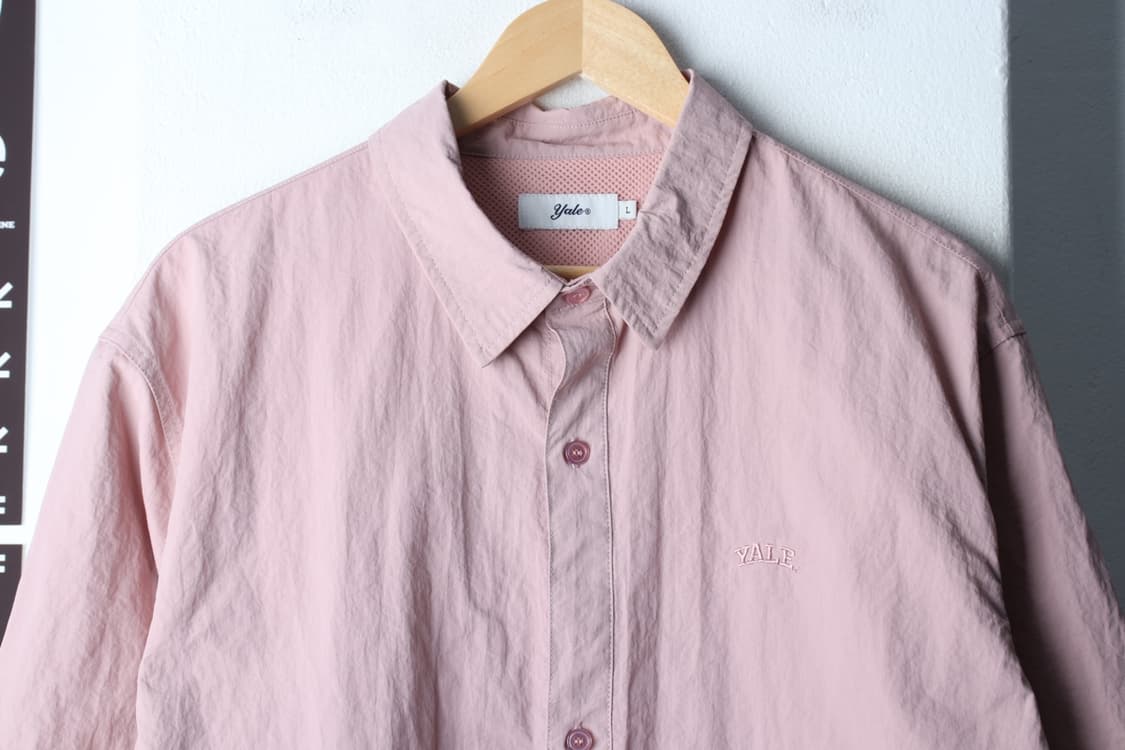 (L-XL) 예일 반팔 카라 티셔츠 셔츠 남방 나일론 우븐-H32491 상품이미지3