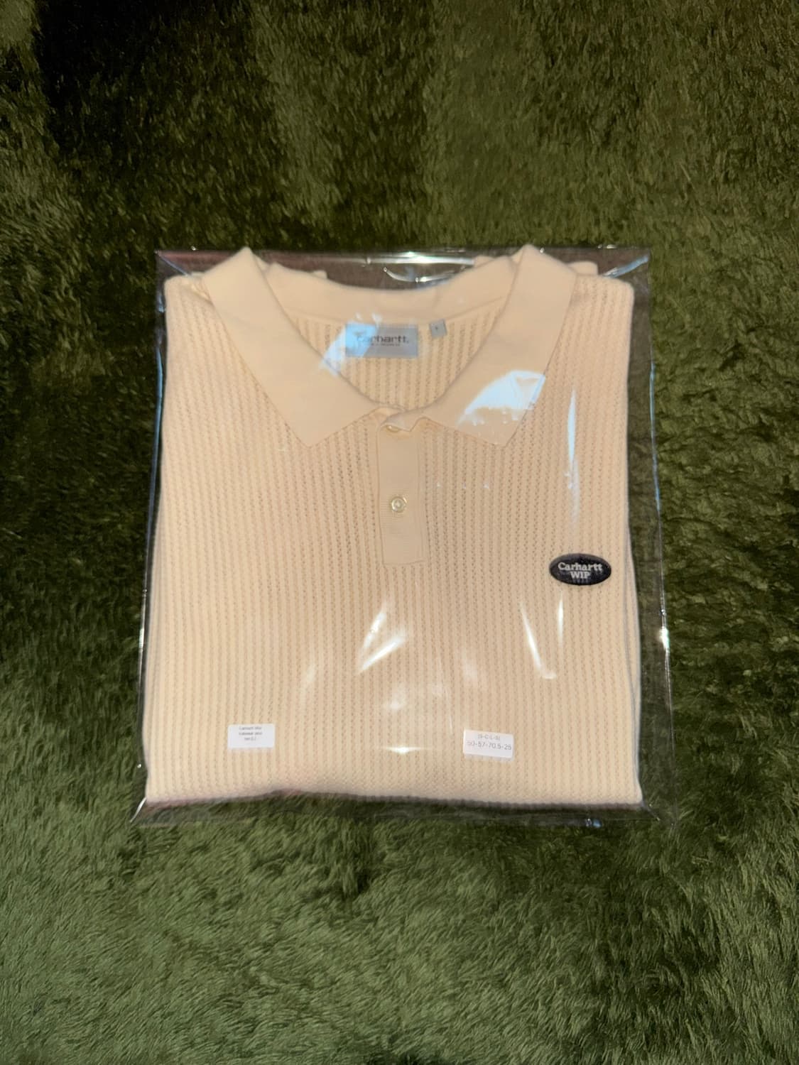 [L] 칼하트 WIP S/S 켄웨이 니트 폴로 티셔츠 화이트 상품이미지10