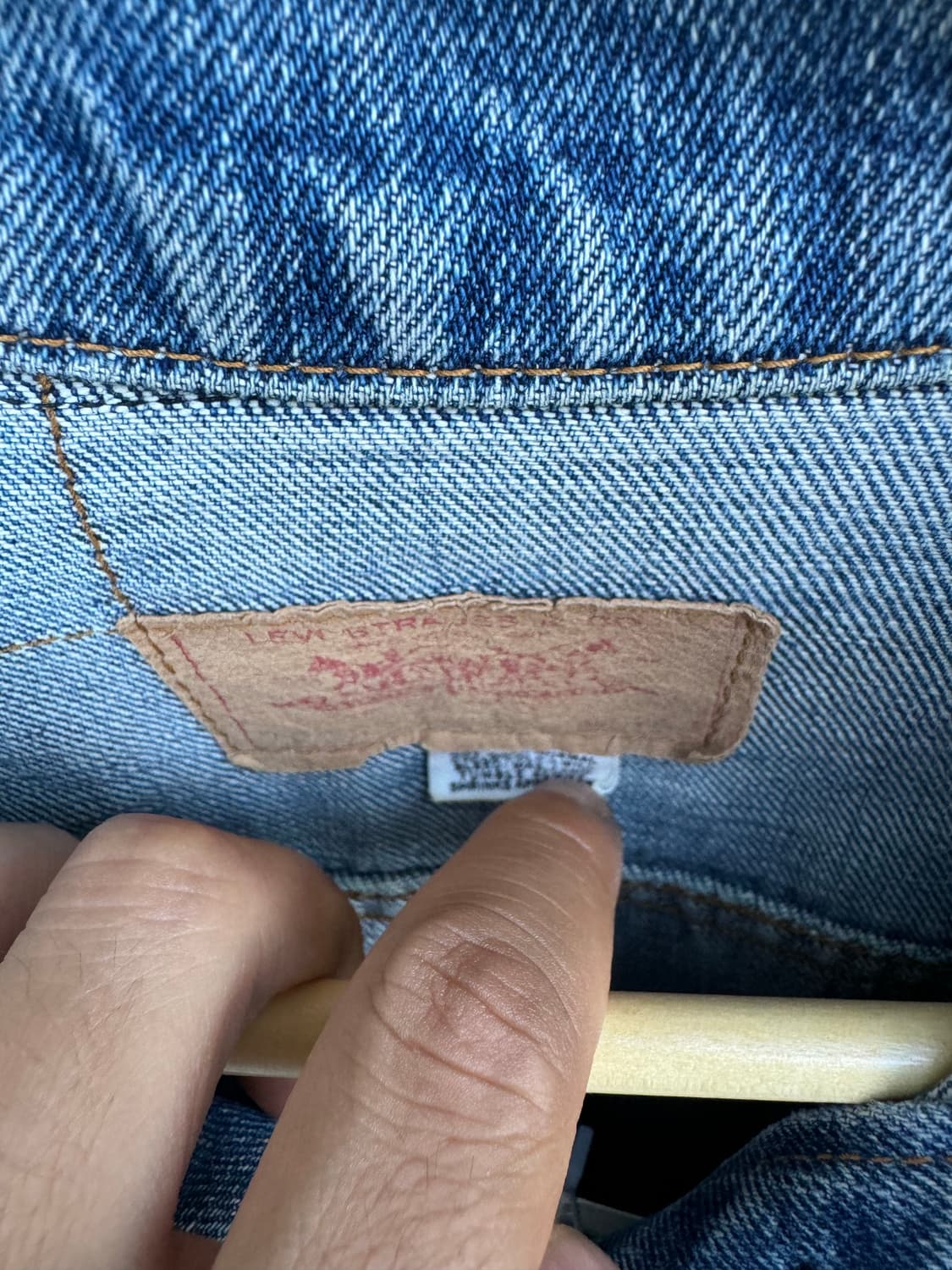 70s levis 리바이스 70505 distressed 데님 자켓 상품이미지8