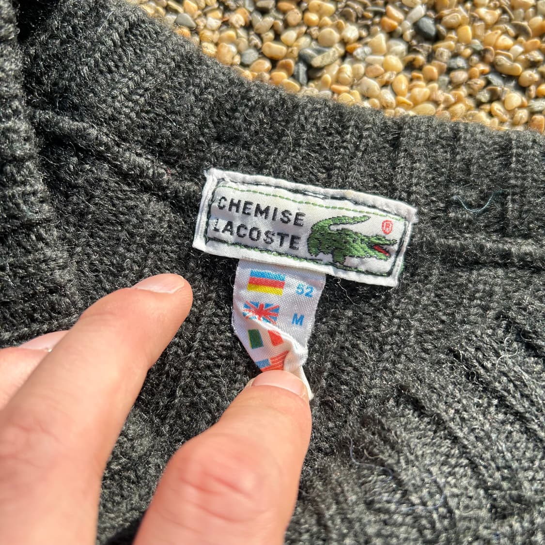 라코스테 코만도 블랙 니트 상품이미지6