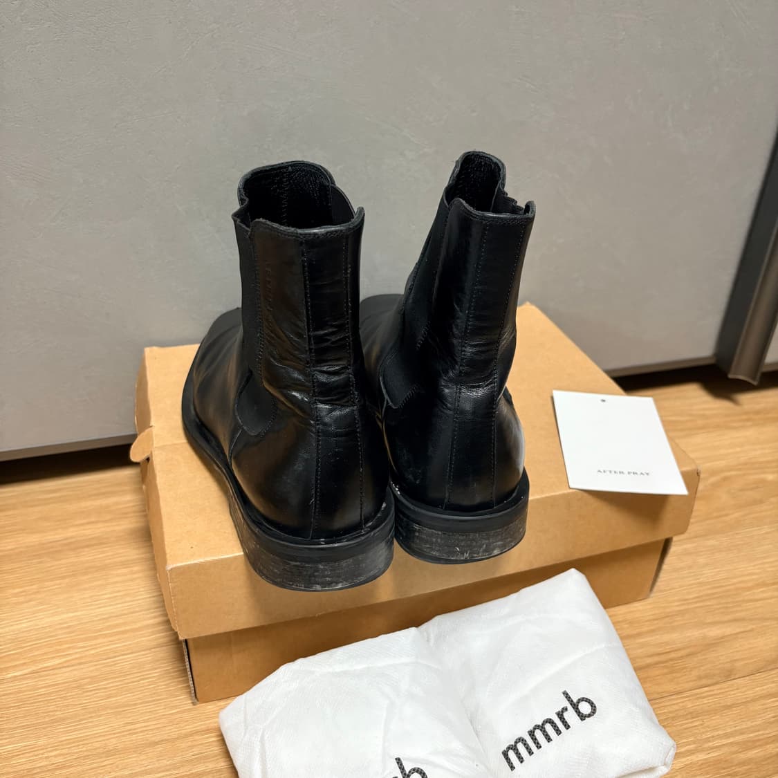 [260] mmrb 메모러블 x 애프터프레이 스퀘어토 첼시부츠 풀박스 상품이미지5