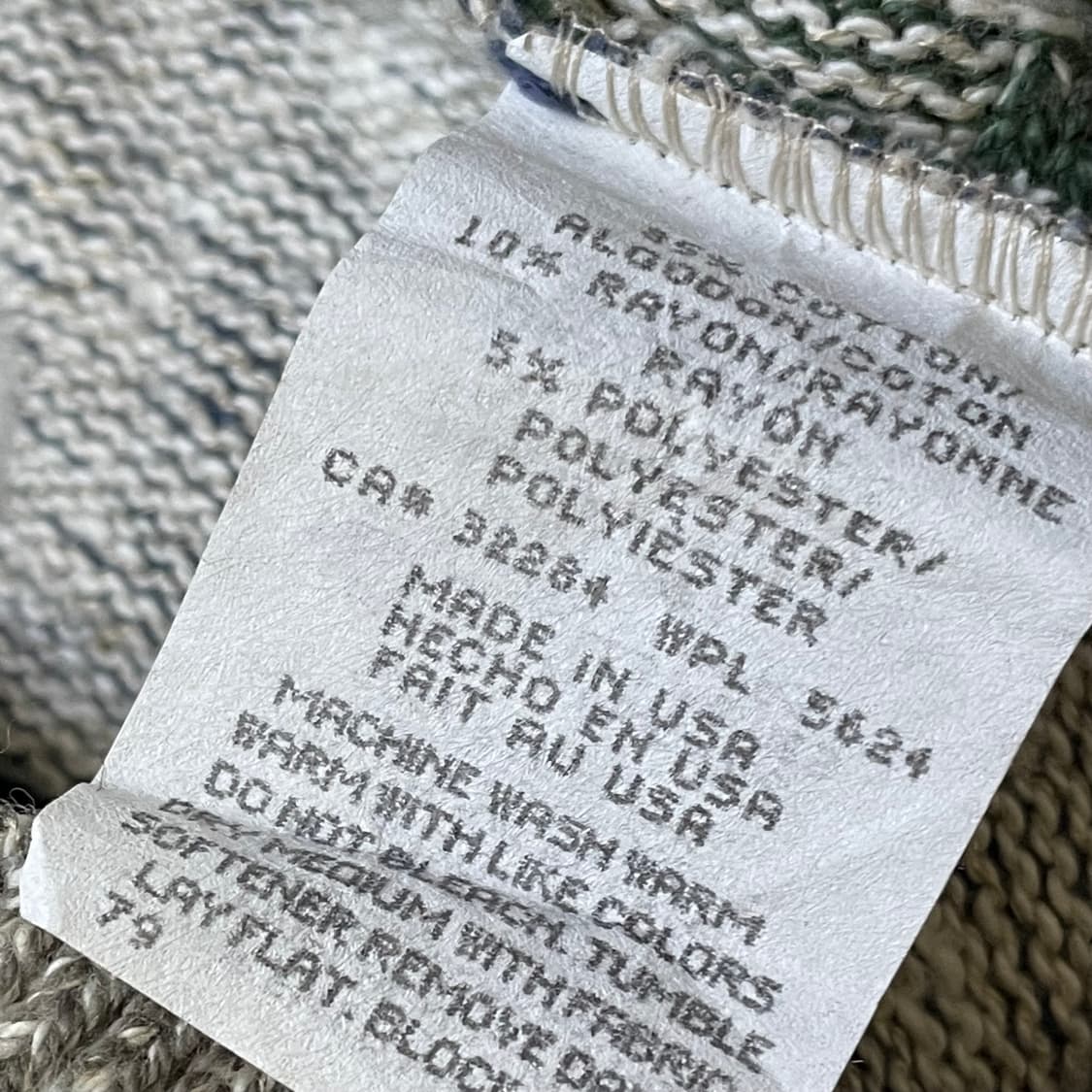 [L] USA빈티지 SHENANDOAH 골프 패턴 니트 스웨터 상품이미지3