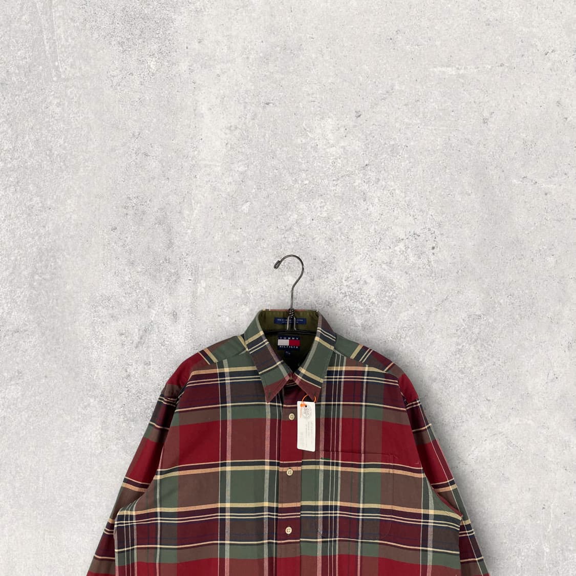 타미힐피거 월계수 로고 체크 패턴 셔츠 상품이미지3