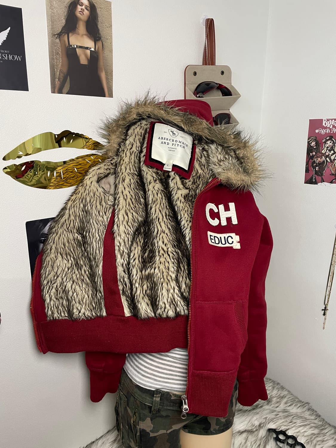 아베크롬비 울프죠 퍼 후드집업 상품이미지1