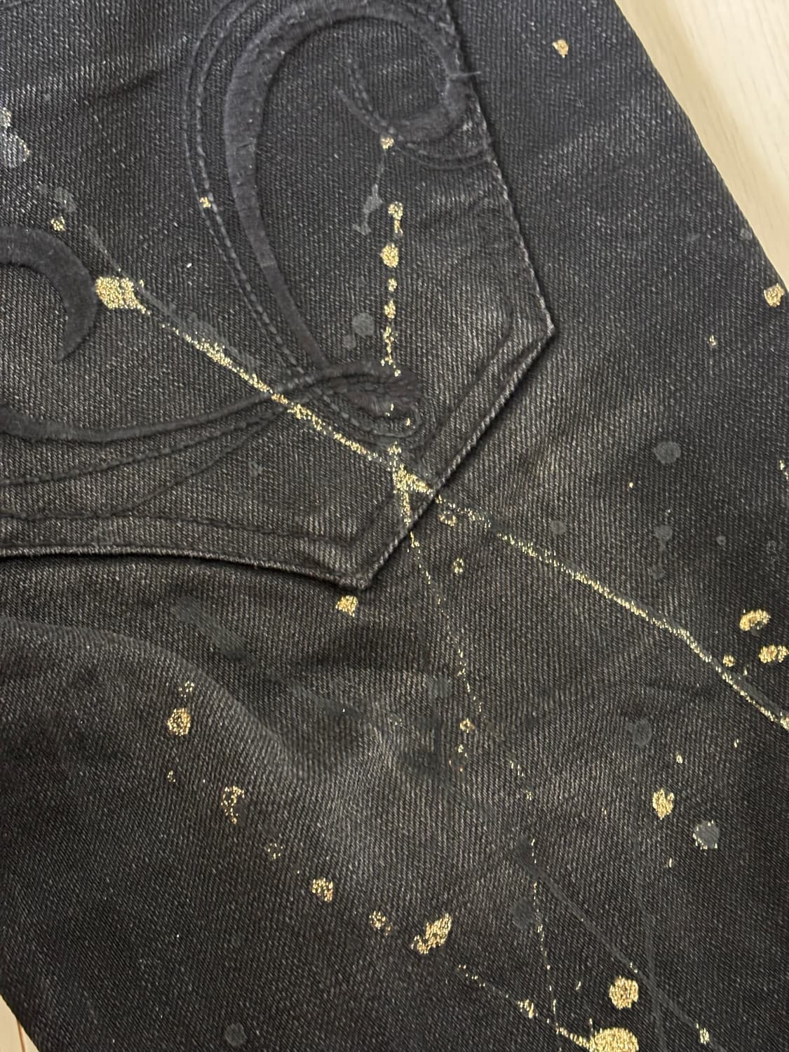 Lagust 희귀 펑크 y2k 로우라이즈 흑청 상품이미지4