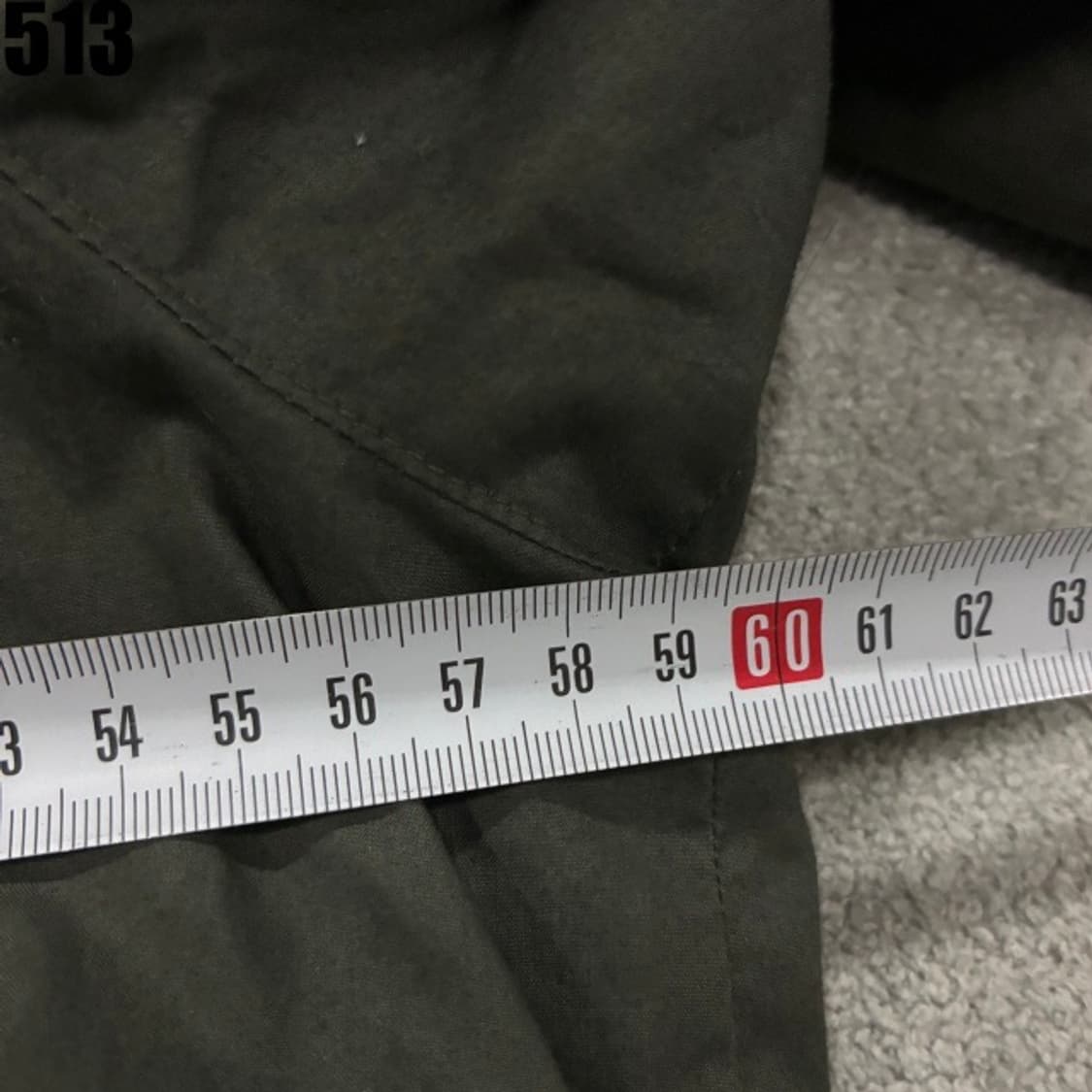 생로랑 카키 코트 상품이미지6