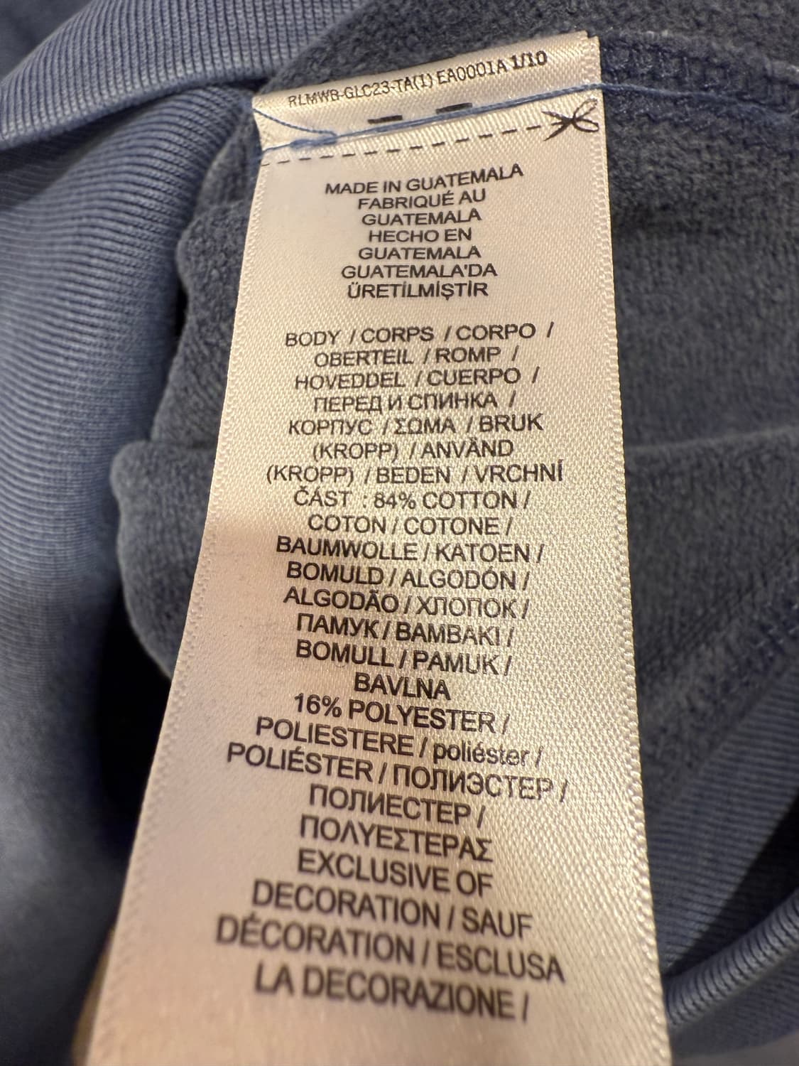 폴로 랄프로렌 오렌지포니 쿨그레이 피그먼트 후드티 상품이미지3