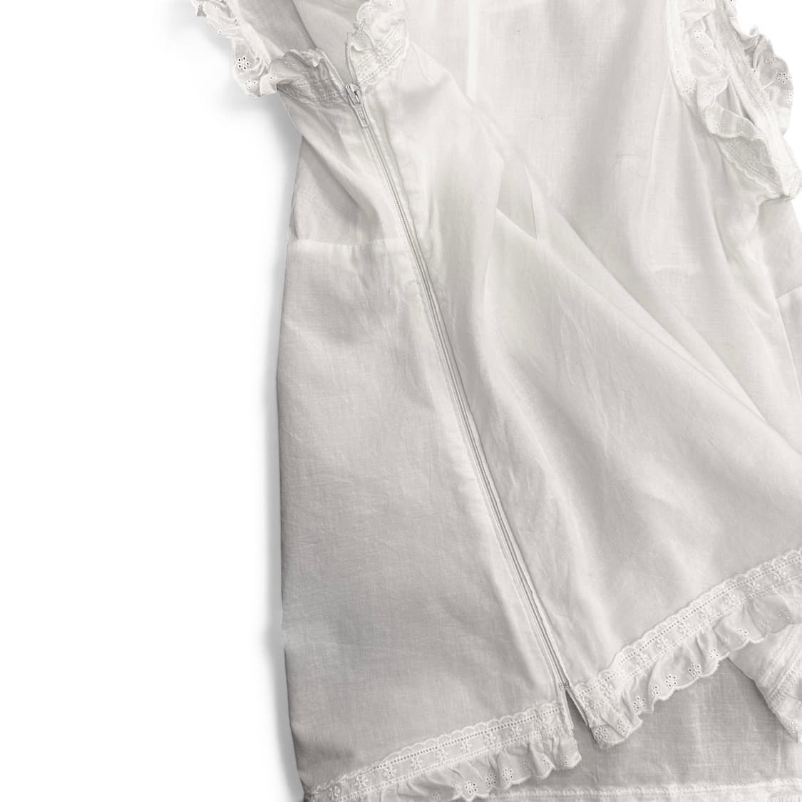 Lace Side Zip Up Sleeveless Top 상품이미지6