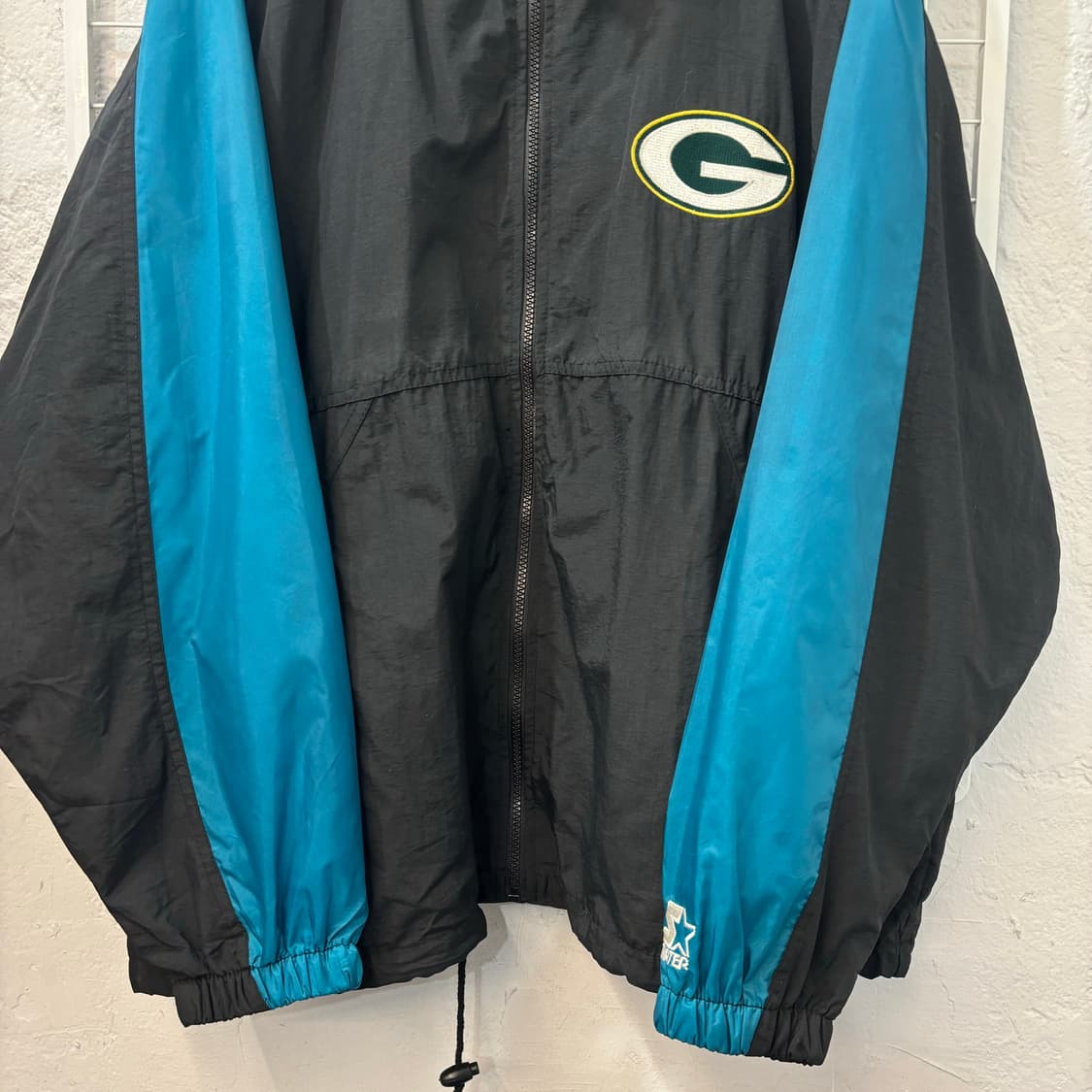 스타터 X NFL 90s 올드스쿨 그린베이 패커스 바람막이 XL 상품이미지4
