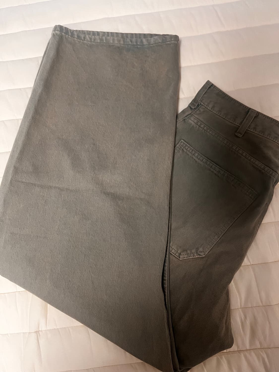 해칭룸 Wide Curve Jeans Olive 상품이미지3