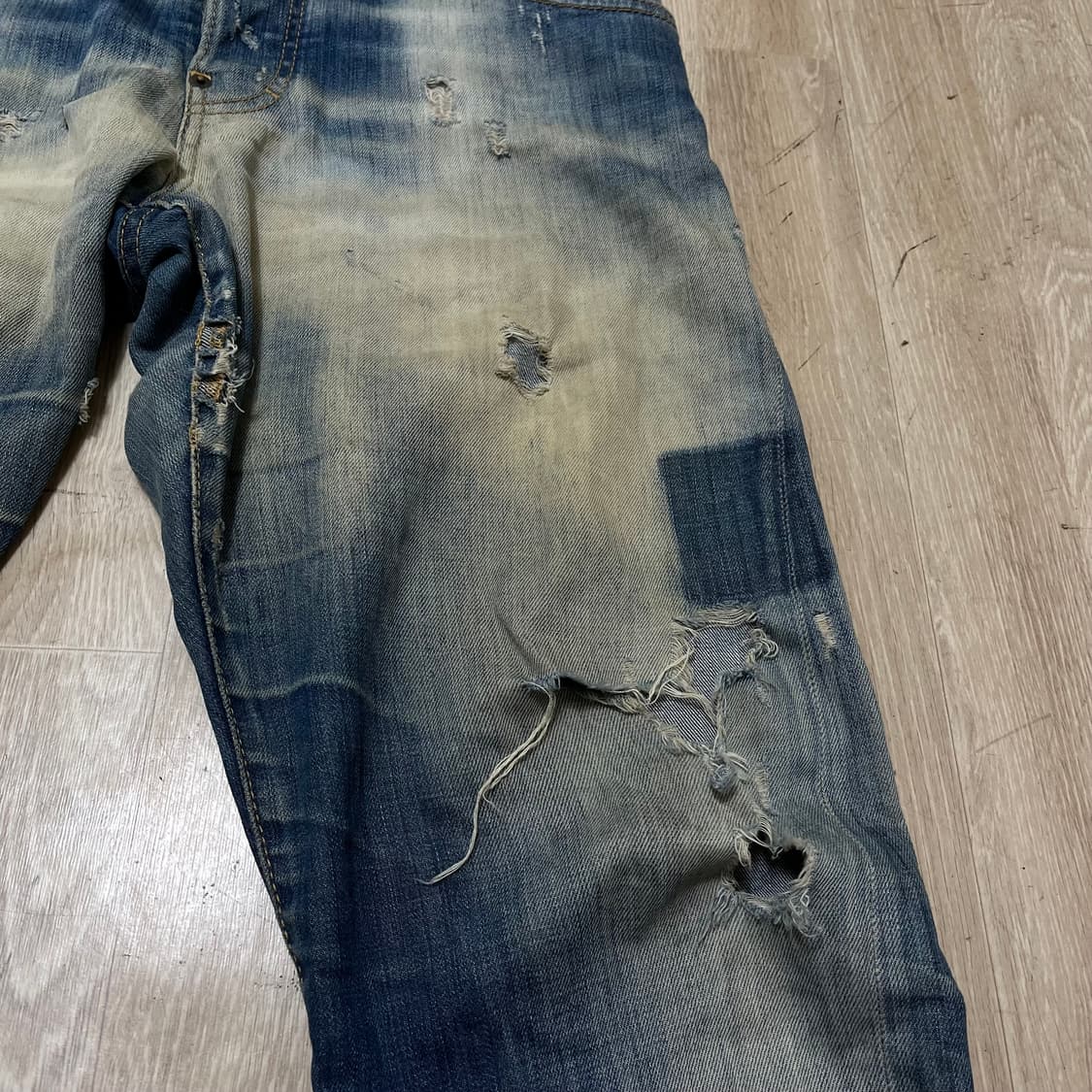 디스퀘어드2 Dsquared2 데미지 워싱 데님 청바지 50사이즈 상품이미지7