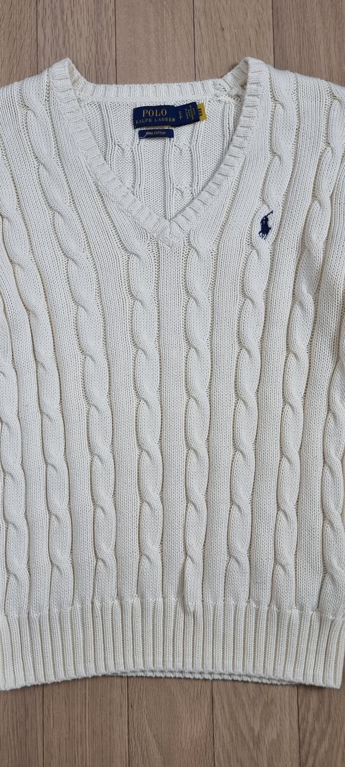 폴로랄프로렌 신형텍 V넥 피마코튼 니트 S _ 여성 상품이미지2
