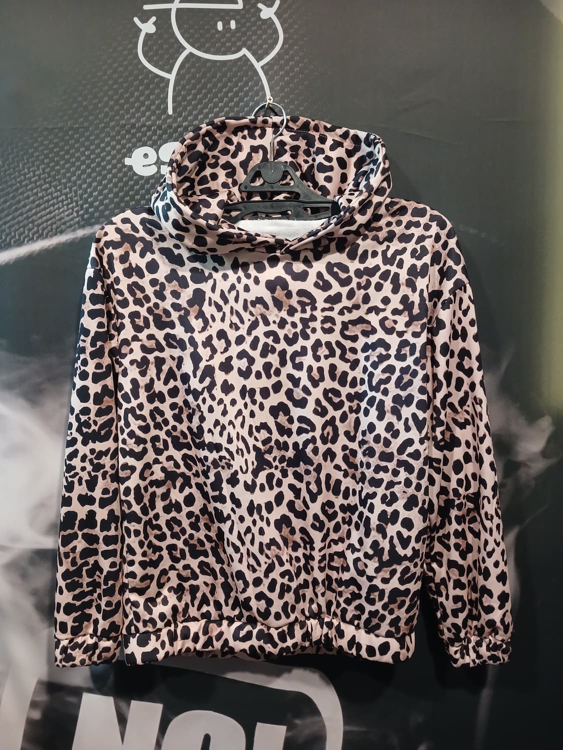 레오파드 호피 후드set 상품이미지1