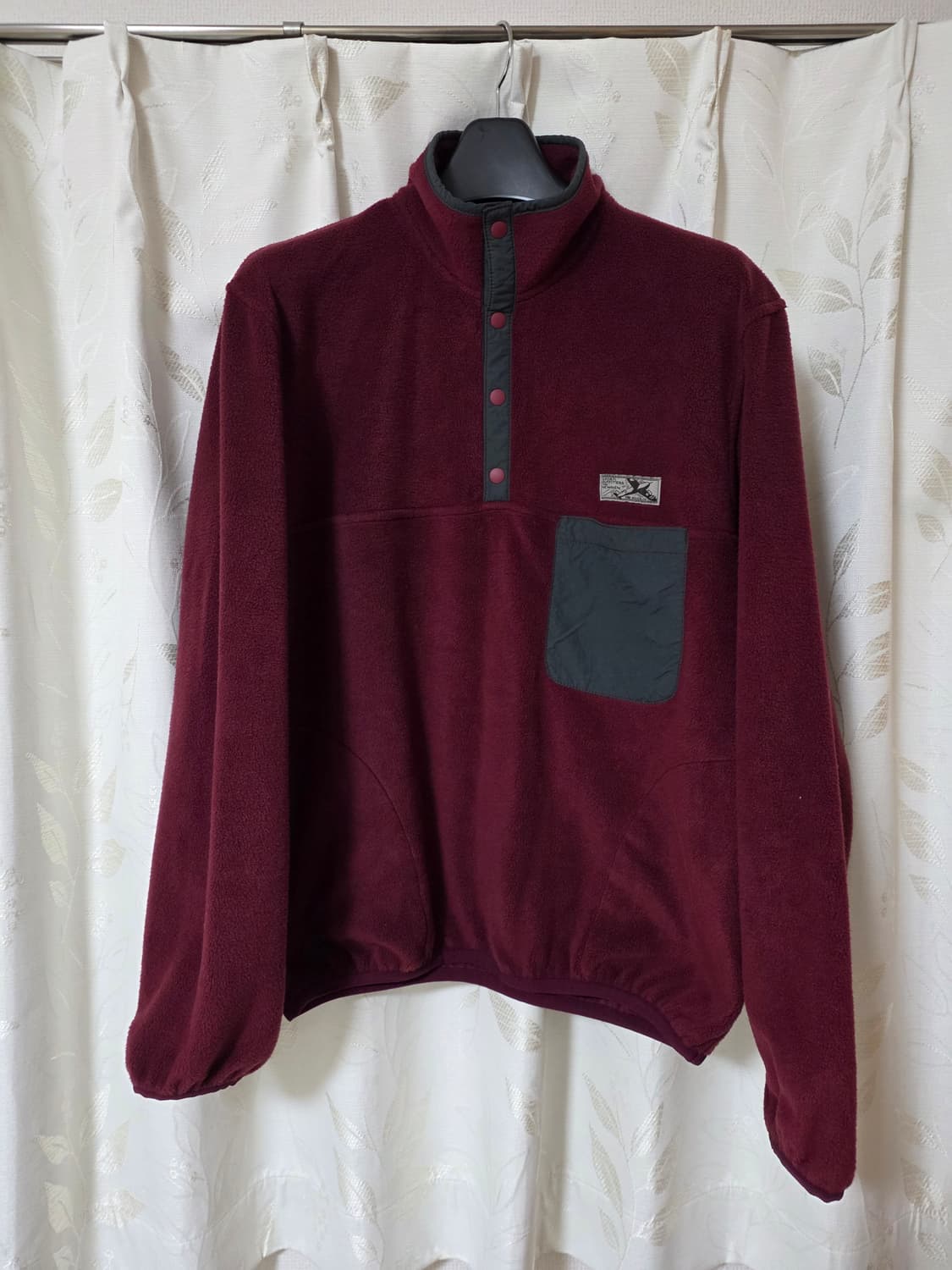 더레스큐(The Resq) 요세미티 플리스 풀오버 버건디 xl사이즈 상품이미지1