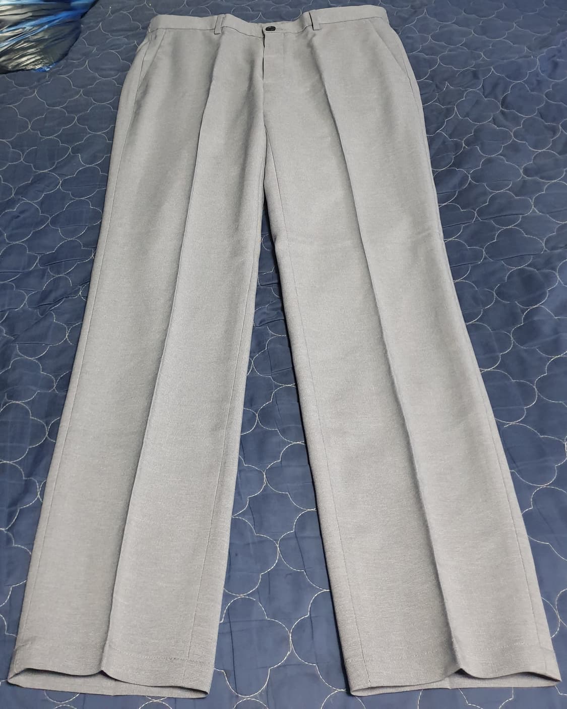 올젠 스탠다드핏 스트레치 비지니스 반밴딩 팬츠 라이트그레이 (34) 상품이미지1