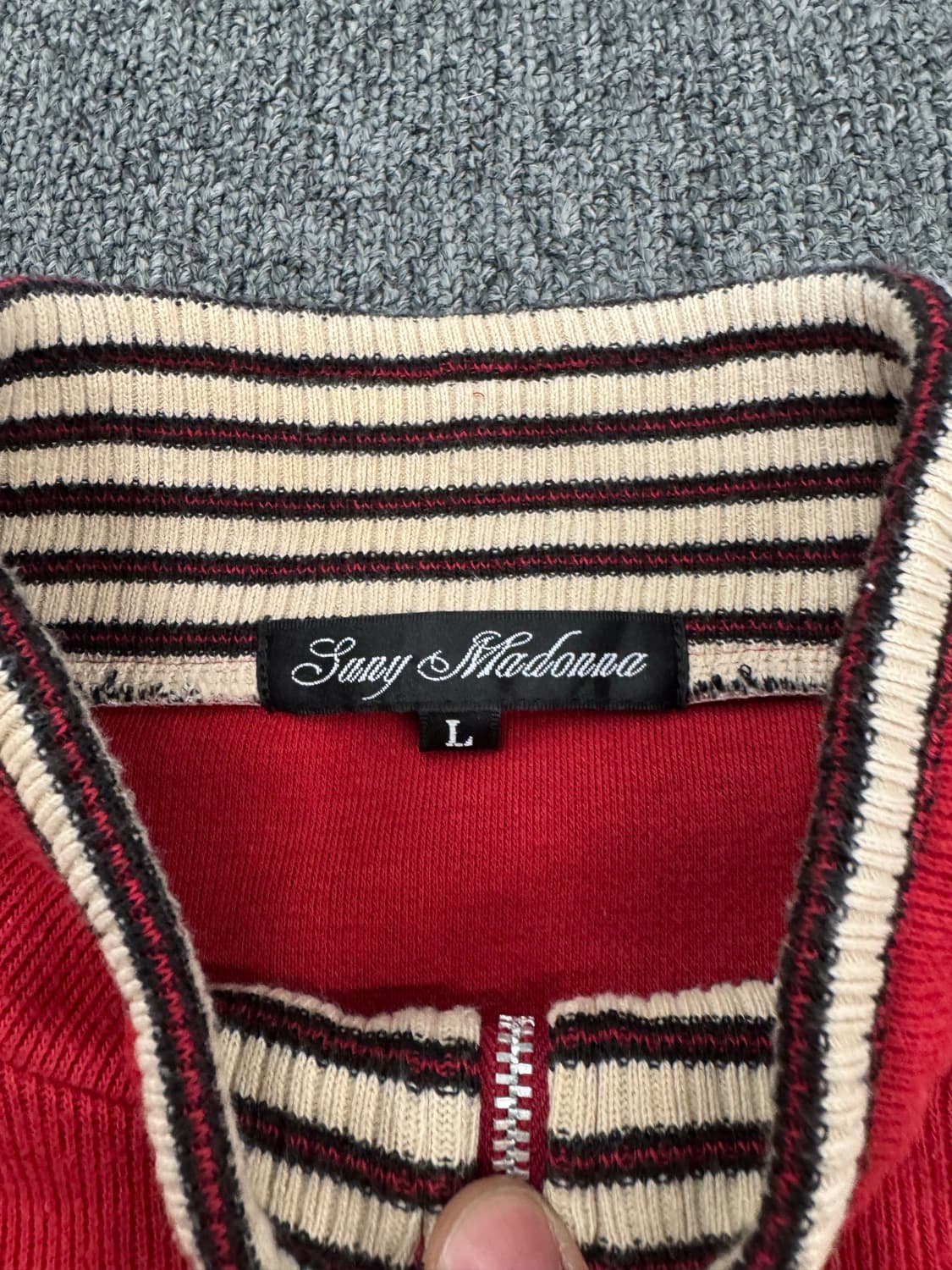 L)Sany Madonna 빈티지  하프집업 니트 상품이미지6