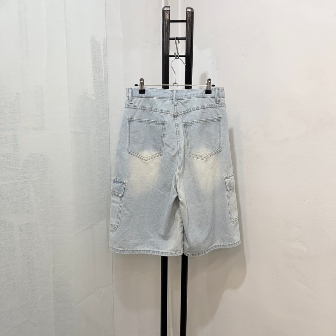 워싱연청반바지 카고데님 버뮤다팬츠 4644 상품이미지3