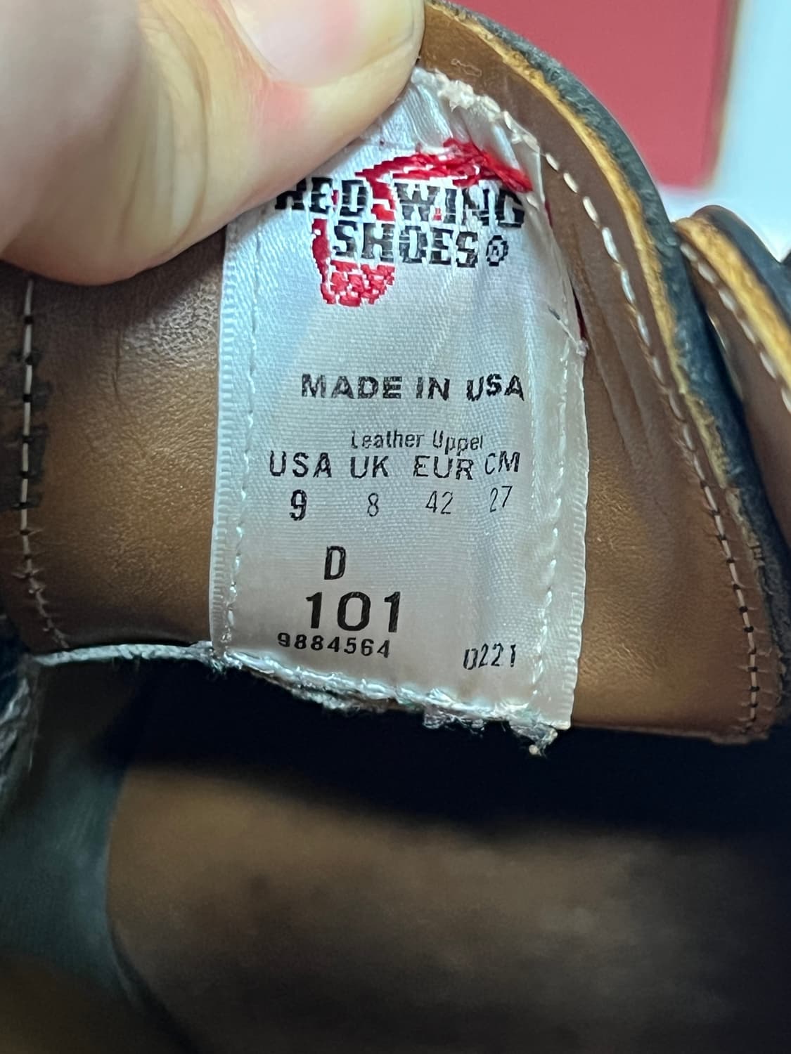 택포19) 레드윙 포스트맨 블랙 차파랄 9D 270 상품이미지7